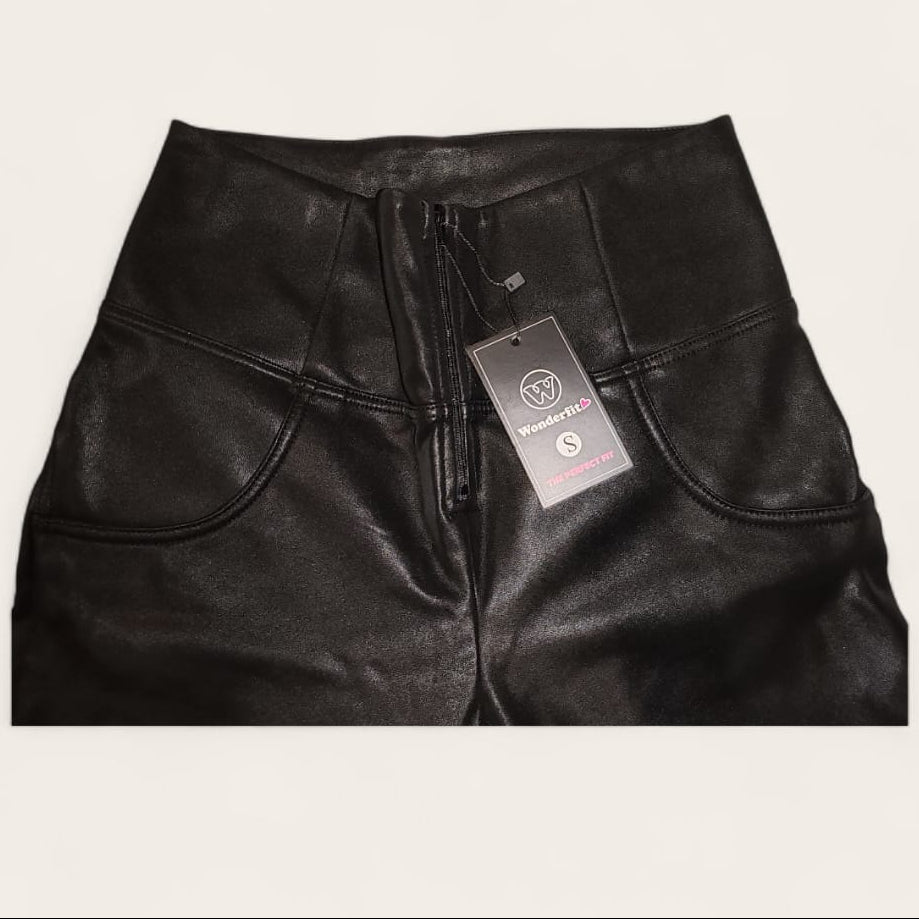 Sleek WONDERFIT Faux Leather Leggings