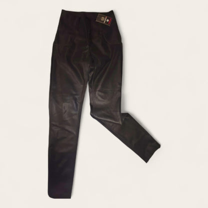 Sleek WONDERFIT Faux Leather Leggings