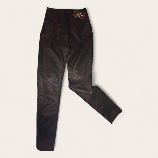 Sleek WONDERFIT Faux Leather Leggings