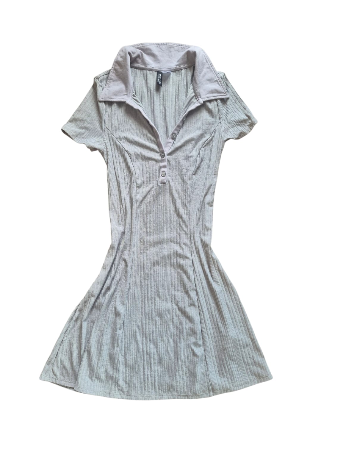 Stylish H&M Ribbed Polo Dress