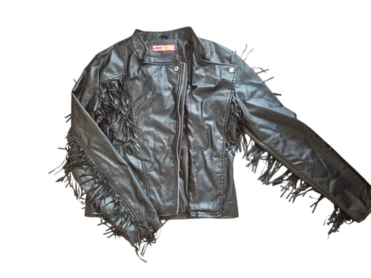 Edgy LEGIT Fringe Biker Jacket